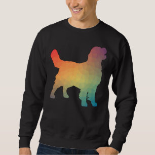 Golden Retriever Rainbow Geometric Sweatshirt