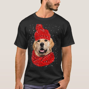 Golden Retriever Red Winter Hat Christmas Scarf Do T-Shirt