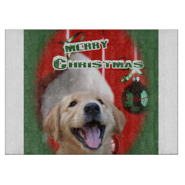 Golden Retriever Schneidebrett (Vorderseite)