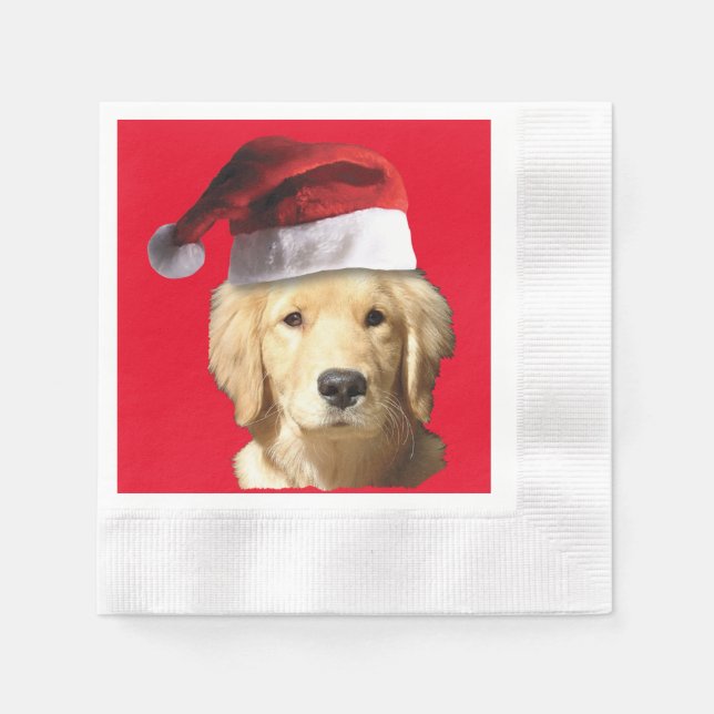 Golden Retriever Serviette (Vorderseite)