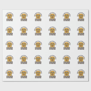 Golden Retriever-Shirt mit Retro-Sonnenbrille Hund Geschenkpapier