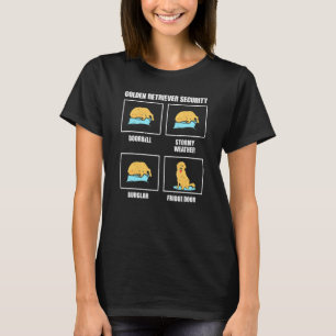 Golden Retriever Sicherheits Hund Besitzer Bekleid T-Shirt
