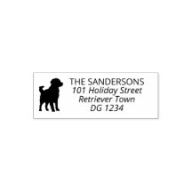 Golden Retriever Silhouette-Adresse