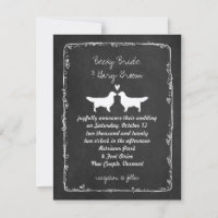 Golden Retriever Silhouetten Hochzeit