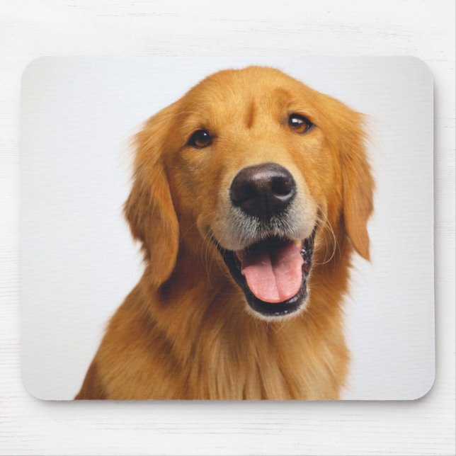 Golden Retriever Smile Mousepad (Vorne)