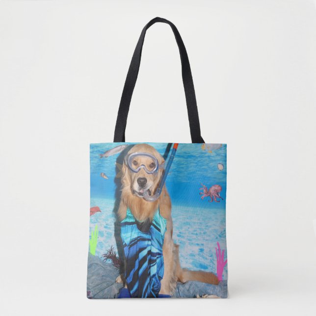 Golden retriever Snorkeler Tasche (Vorderseite)