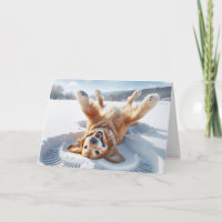 Golden Retriever Snow Angel
