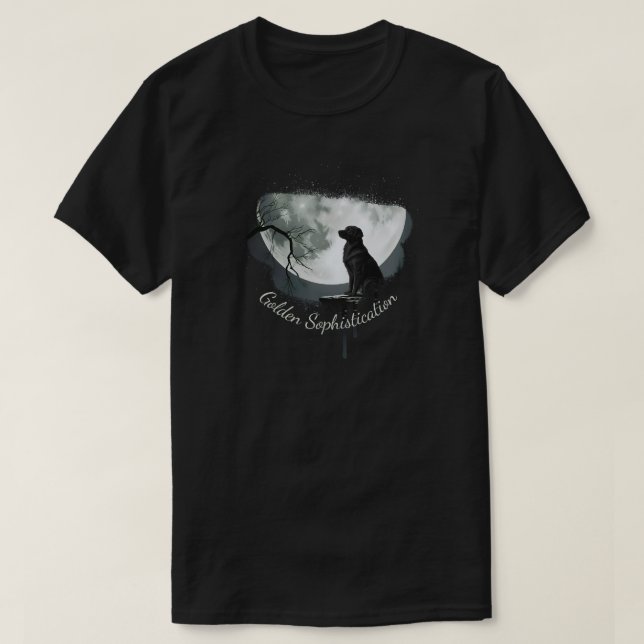 Golden Retriever Sophistication T-Shirt (Design vorne)