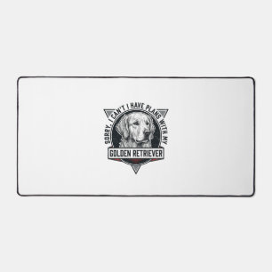 Golden Retriever Sorry I Have Plans Hunde Liebhabe Schreibtischunterlage