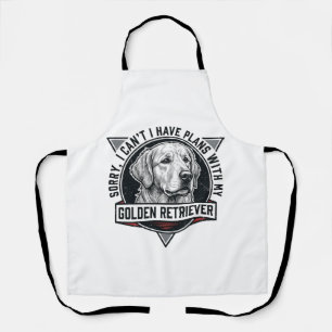 Golden Retriever Sorry Ich Habe Pläne Hunde Liebha Schürze