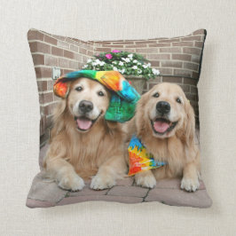 Golden retriever-starkes Wurfs-Kissen Kissen