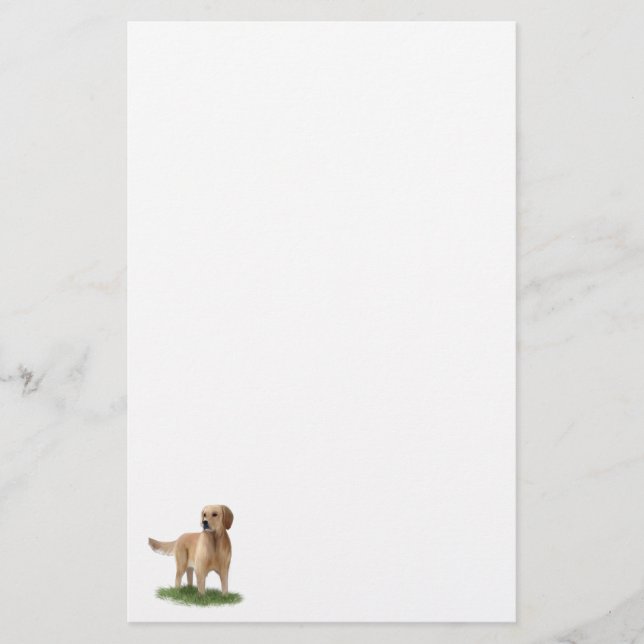 Golden Retriever Stationierung Briefpapier (Vorderseite)