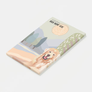 GOLDEN RETRIEVER Sticky Notes Post-it Klebezettel