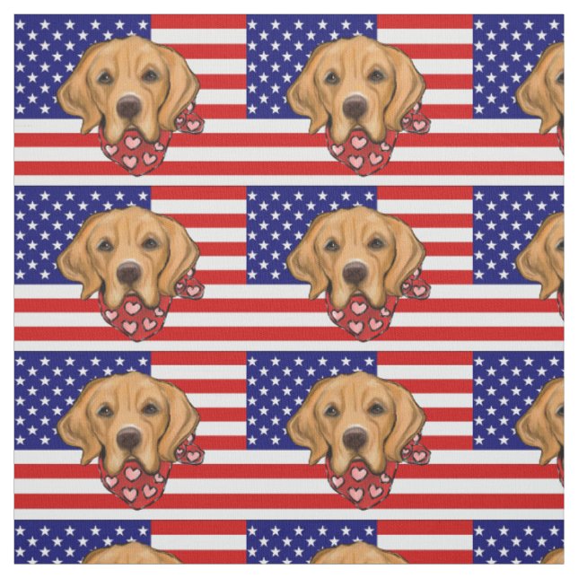 Golden Retriever Stoff (Muster)