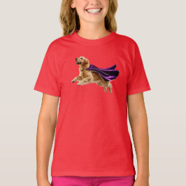 Golden Retriever Superhero Kid's T - Shirt
