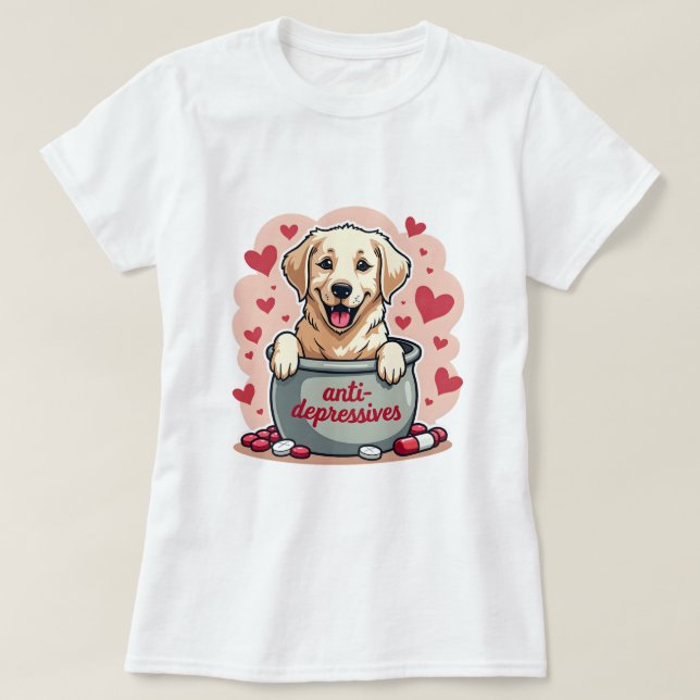 Golden Retriever T-Shirt (Design vorne)