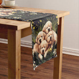 Golden Retriever Table Runner Kurzer Tischläufer