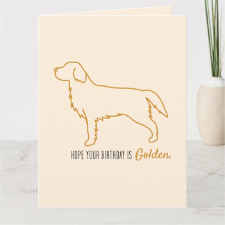 Golden Retriever Taschentücher  Karte