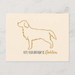 Golden Retriever Taschentücher  Postkarte