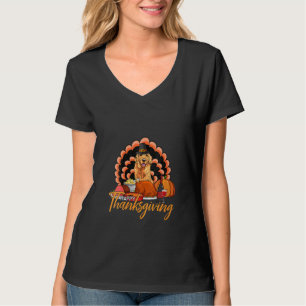 Golden Retriever Thanksgi Wine Thanksgi T-Shirt