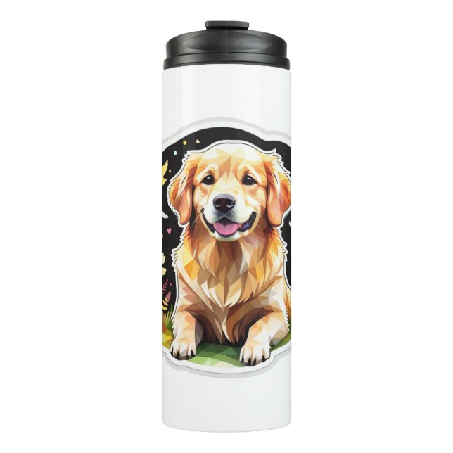 Golden Retriever Thermosbecher (Vorderseite)