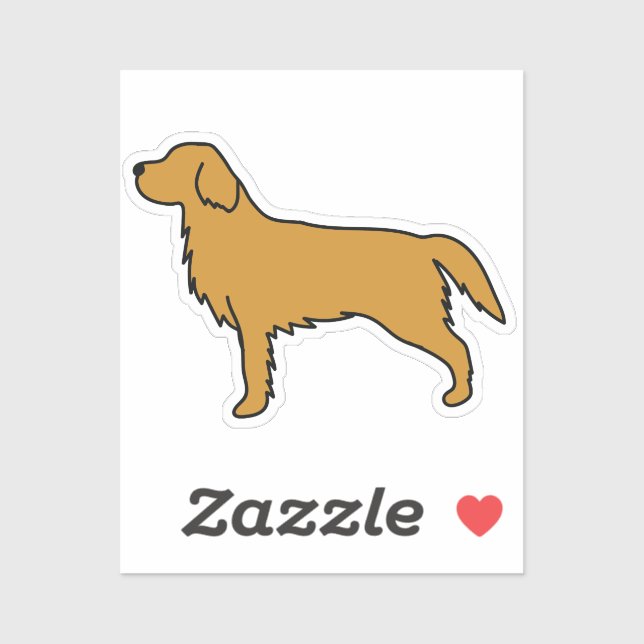 Golden Retriever Tissue Paper  Aufkleber (Blatt)