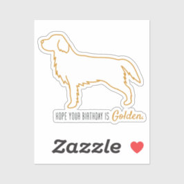 Golden Retriever Tissue Paper  Aufkleber