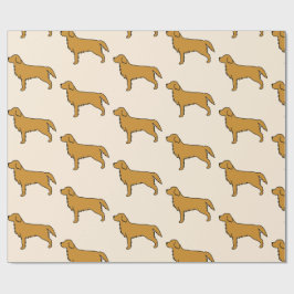 Golden Retriever Tissue Paper  Geschenkpapier