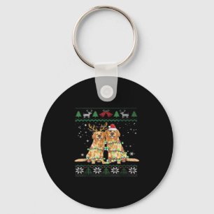 Golden retriever Ugly Christmas Dog Funny Christma Schlüsselanhänger