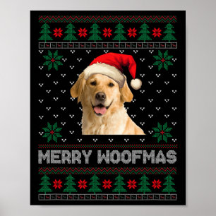 Golden Retriever Ugly Weihnachtsweihe Weihnachtsgo Poster