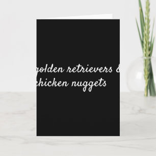 Golden Retriever und Chicken Nuggets Hund  Karte