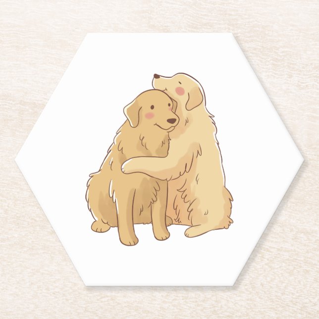 Golden Retriever Untersetzer (Vorderseite)