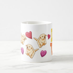 Golden Retriever Valentine's Day Gift Dog Lover Co Kaffeetasse