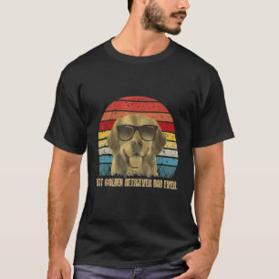Golden Retriever Vater Hundebesitzer Sonnenbrille T-Shirt