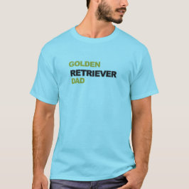 Golden Retriever Vater Hundeliebhaber Typografie-D T-Shirt