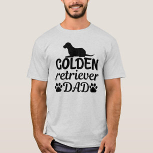 Golden Retriever Vater Lustiges Basic T-Shirt für