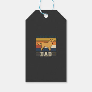 Golden Retriever Vater Retro Hund Geschenkanhänger