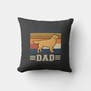 Golden Retriever Vater Retro Hund Kissen