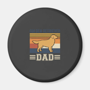 Golden Retriever Vater Retro Hund Magnet