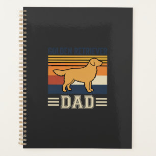 Golden Retriever Vater Retro Hund Planer
