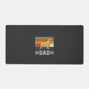 Golden Retriever Vater Retro Hund Schreibtischunterlage