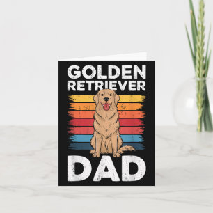 Golden Retriever Vater Shirt Men Daddy Dog Lover F Karte