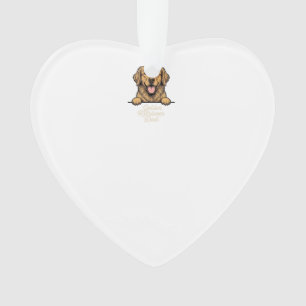 Golden Retriever Vater Vintage Gravur Ornament