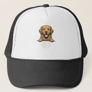 Golden Retriever Vater Vintage Gravur Truckerkappe