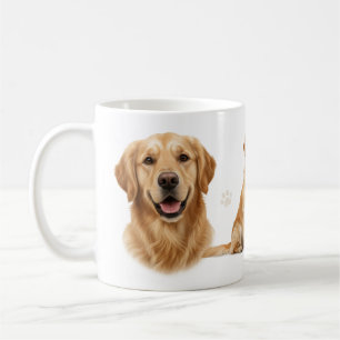 Golden Retriever Vollwrap-Tassendesign Kaffeetasse