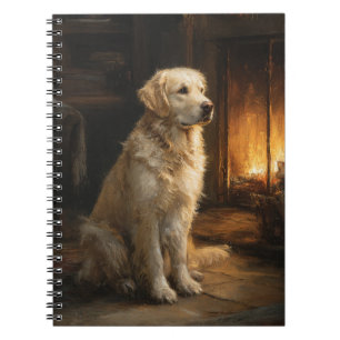 Golden Retriever von Fireplace Notebook Notizblock
