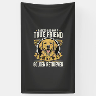 Golden Retriever Wahrer Freund Hund Banner