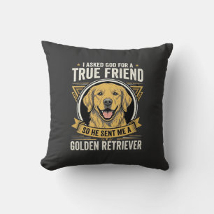 Golden Retriever Wahrer Freund Hund Kissen