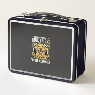 Golden Retriever Wahrer Freund Hund Metall Brotdose