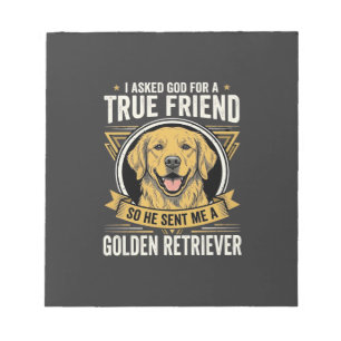 Golden Retriever Wahrer Freund Hund Notizblock